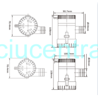 Elektrinė 12V triumo vandens pompa Saeflo 30/50/70 l/min